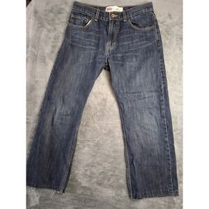 Levis 505 Regular Jeans Boys 30x30 20 Reg  Dark Blue Straight Leg.
